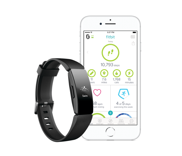 Fitbit Inspire HR czarna - 485342 - zdjęcie 3